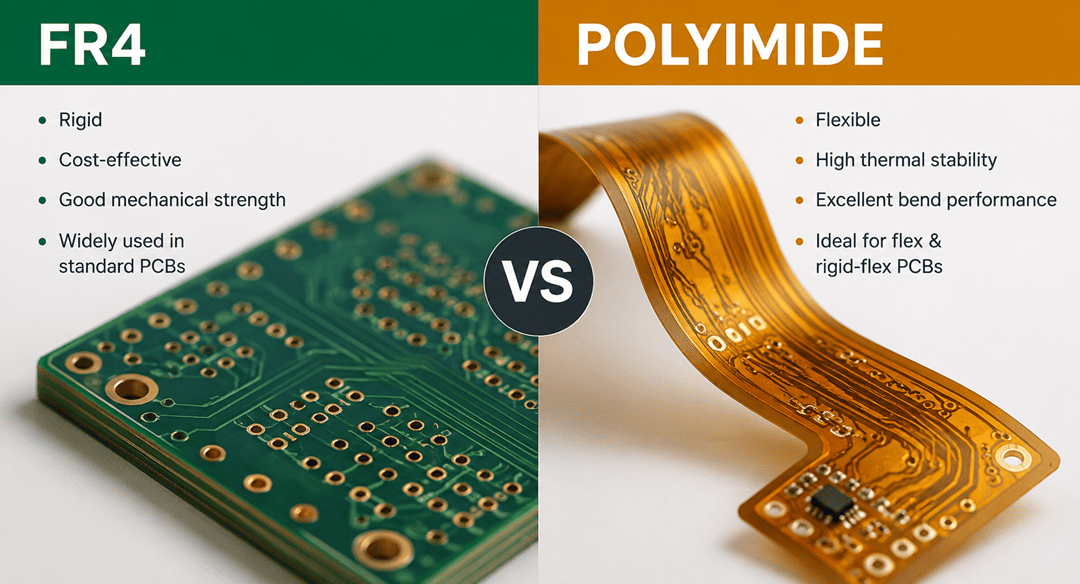 Difference between FR4 and Polyimide PCB