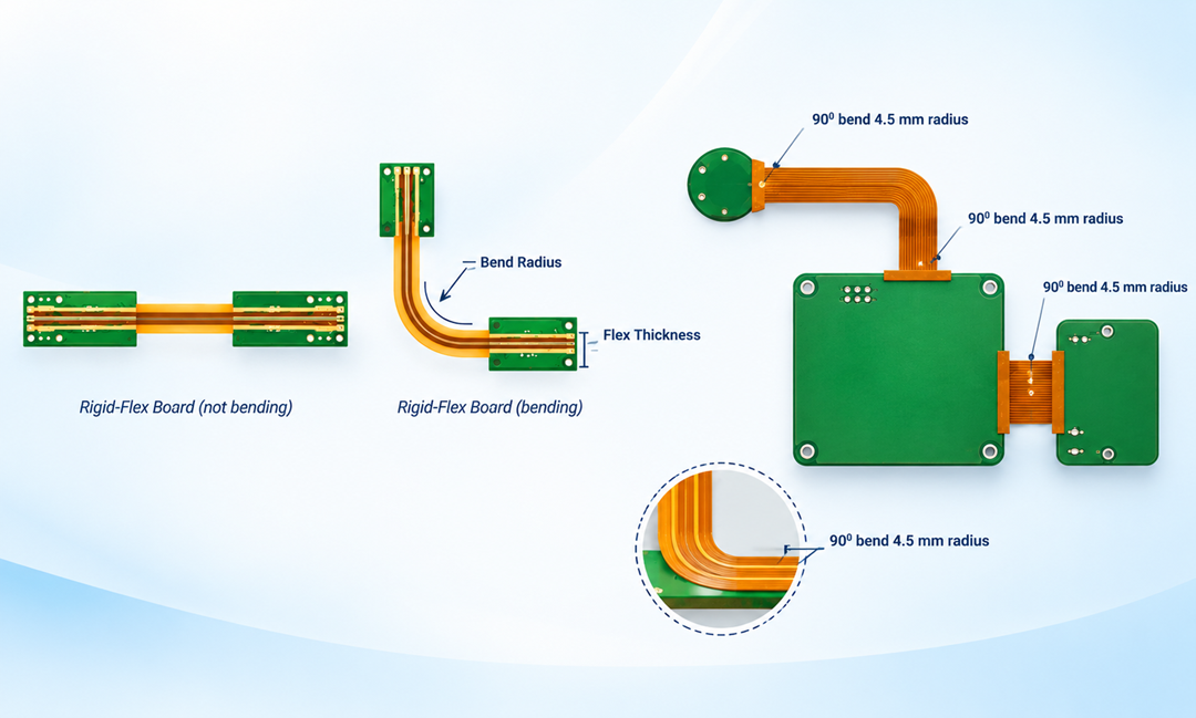 Flexible PCB Bend Radius Infographic